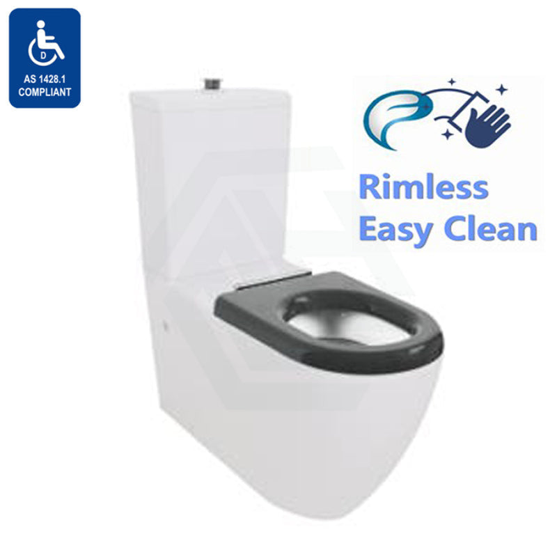 810X355X880Mm Asta Special Care Rimless Disabled Toilet Suite Back To Wall S Trap P Single Flap Seat