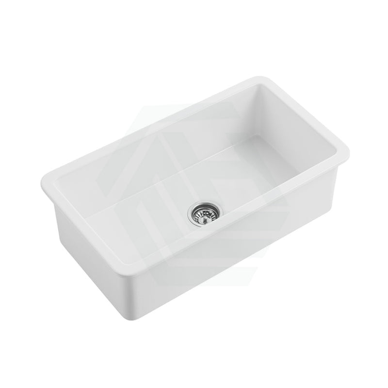 810X480X254Mm Gloss White Camden Fireclay Kitchen Sink Single Bowl Top/Under Mount Double Bowls
