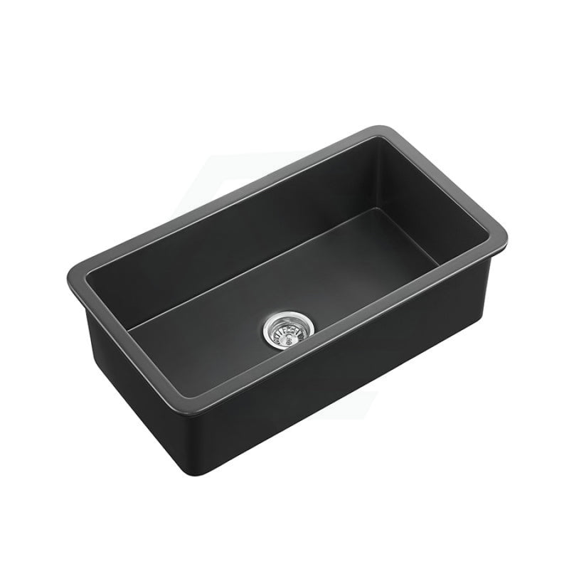 810X480X254Mm Matt Black Camden Fireclay Kitchen Sink Single Bowl Top/Under Mount Sinks