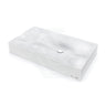 815X465X130Mm Dune Above Counter Basin Gloss White Wash Sani-Quartz Composite High-End Basins