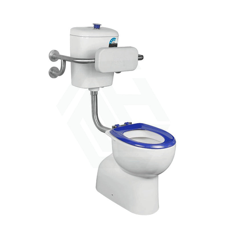 820X350X1180Mm Special Care Toilet Suite Disabled Box Rim Flushing Ceramic White Bottom Inlet