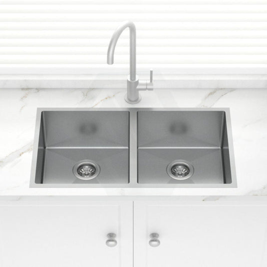 Stainless Steel Kitchen Sink Double Bowls 820mm