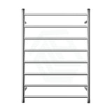 820X600X120Mm Round Chrome Electric Heated Towel Rack 8 Bars Stainless Steel