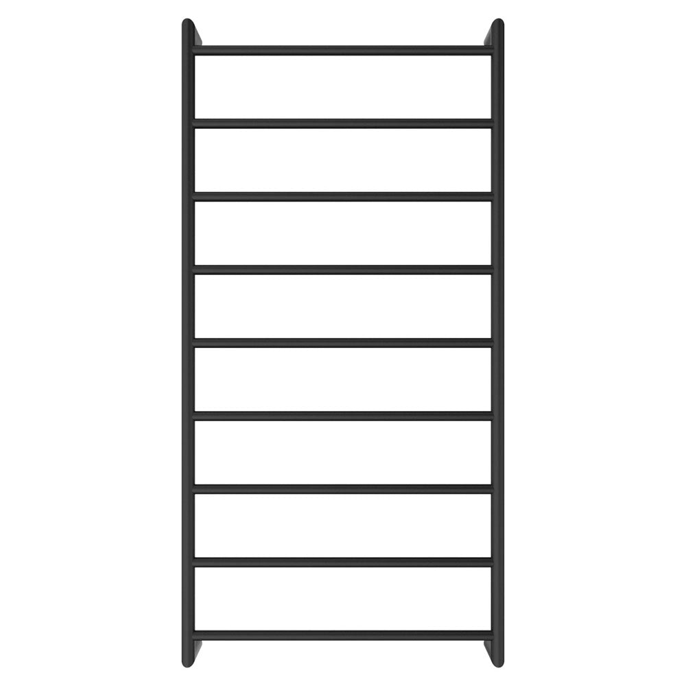 Fienza Kaya Heated Towel Rail 600Mm 4/6/9 Bars Matt Black 9 Rails