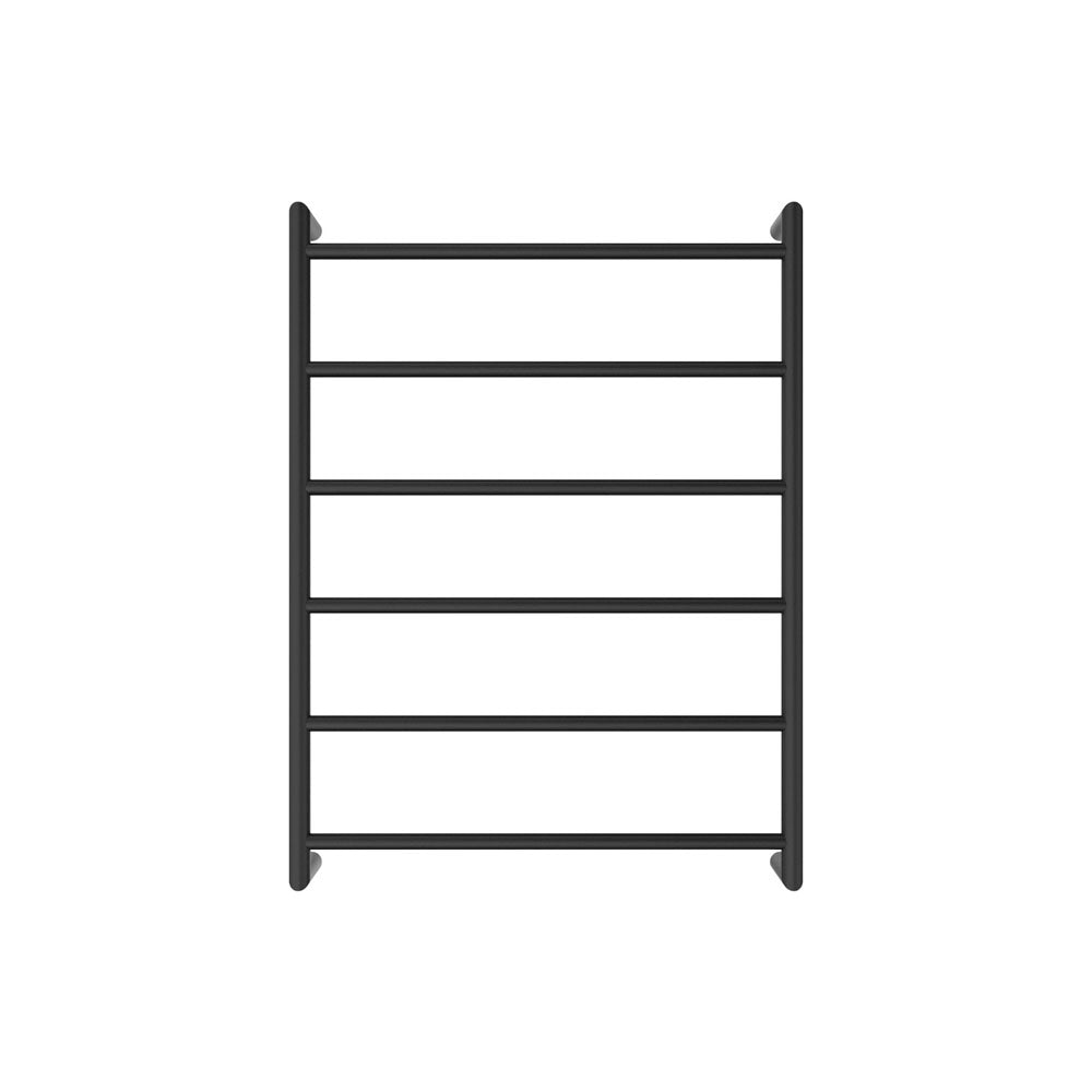 Fienza Kaya Heated Towel Rail 600Mm 4/6/9 Bars Matt Black 6 Rails