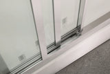 880-1030Mm Wall To Sliding Shower Screen Chrome Framed 3 Panels Doors 6Mm Glass