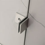850/1000X1500Mm Fixed & Swing Bathtub Shower Screen 10Mm Tempered Glass Frameless Panel Chrome