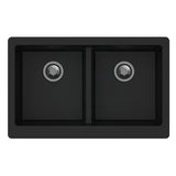 864X540X229mm Black Granite Butler Sink Double Bowls Farmhouse Kitchen Laundry Apron Front Products