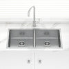 Stainless Steel Kitchen Sink Double Bowls 865mm