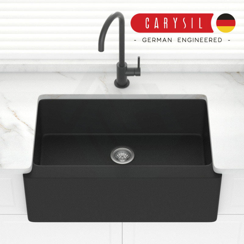 Granite Butler Sink Single Bowl 865mm Black