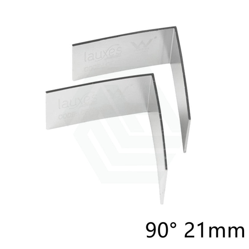 90-Degree Lauxes Silk Silver Pair Shower Grate Joiners 14/21/22/26/35Mm 90° 21Mm Joiner Drain