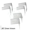 Shower Grate Joiners 90-degree Silver