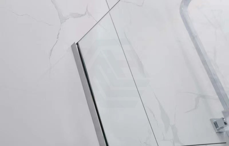 900/1000/1200X2000Mm Frameless Shower Screen Single Door Fixed Panel 10Mm Glass Chrome Channel