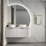 900/1200/1500Mm Roman Corner Led Mirror Sensor Touch Frameless Fan Shaped Square Led Mirrors