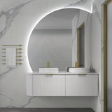 900/1200/1500Mm Roman Corner Led Mirror Sensor Touch Frameless Fan Shaped Square Led Mirrors