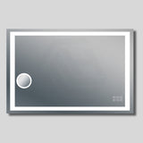 900/1200mm Led Mirror Rectangle Bluetooth Magnifier 1200X800mm
