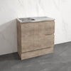 900mm Citi E0 Board Scandi Oak Freestanding Kickboard Vanity Cabinet with Stainless Steel Sink-Top