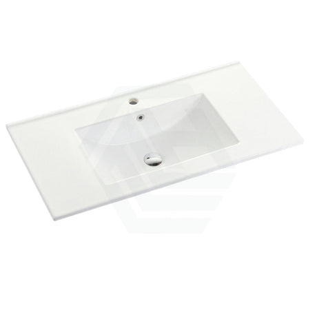 900Mm Freestanding Pvc Vanity With Gloss White Finish Left / Right Drawers Cabinet Only For Bathroom