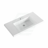 900Mm Freestanding Pvc Vanity With Gloss White Finish Left / Right Drawers Cabinet Only For Bathroom