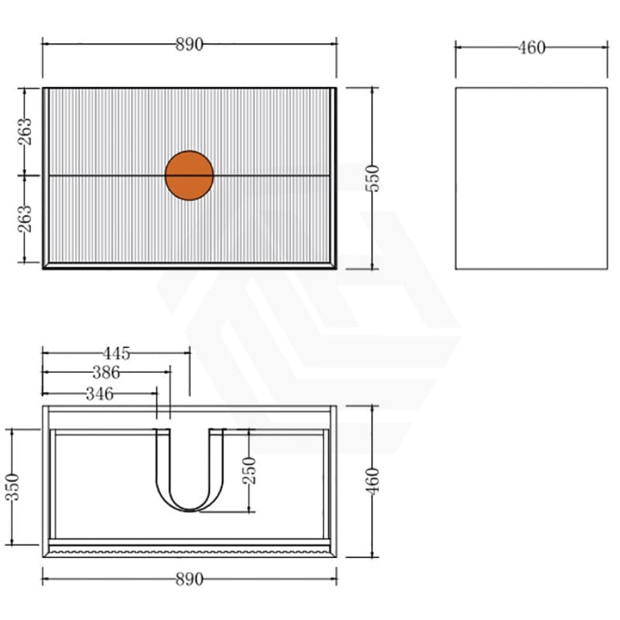 600-1500Mm Wall Hung Plywood Vanity White Linear Surface Single/Double Bowls Cabinet 