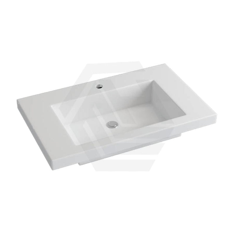900X460X135Mm Poly Top For Bathroom Vanity Single Bowl Matt White 1 Tap Hole No Overflow Tops