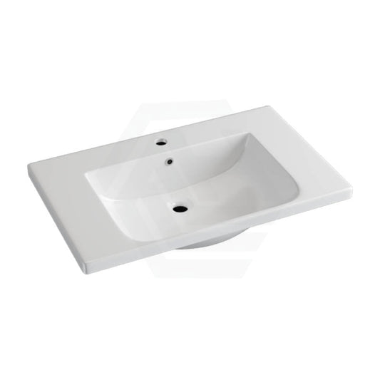 905X465X165Mm D Shape Ceramic Top For Bathroom Vanity Sleek High Gloss Single Bowl 1 Tap Hole