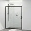 Shower Screen Semi-frameless Sliding Wall To Wall Black