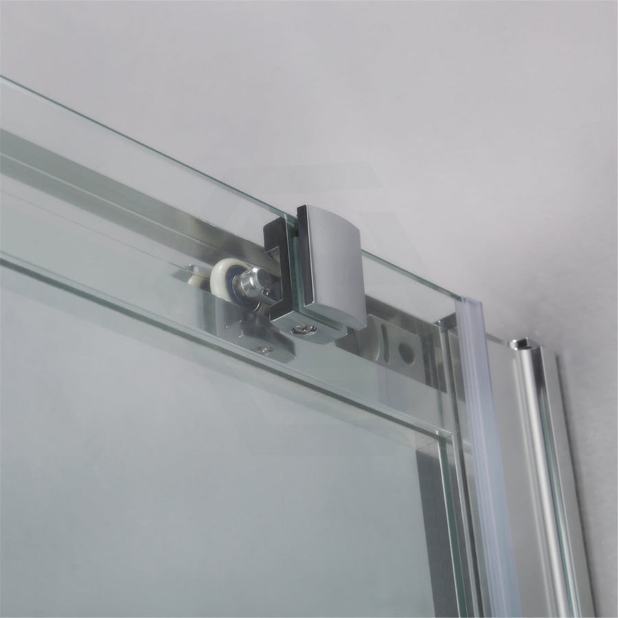 1040-1750X1900Mm Semi-Frameless Shower Screen Sliding Door Wall To Chrome Hardwares 6Mm Glass