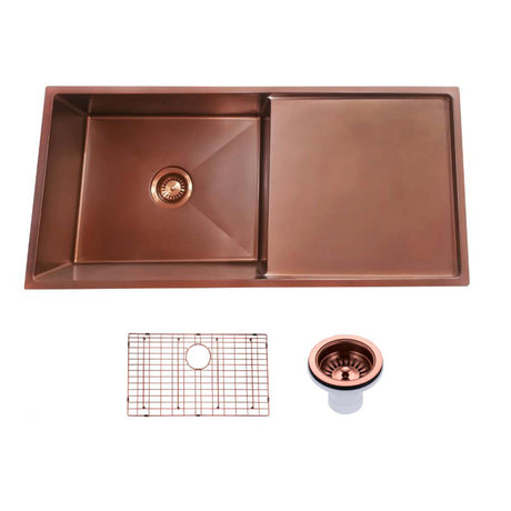 960X450X230Mm Rose Gold 1.2Mm Handmade Top/undermount Single Bowl Kitchen Sink Products