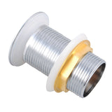 32/40Mm Chrome Solid Brass Basin Pop Up Waste No Overflow