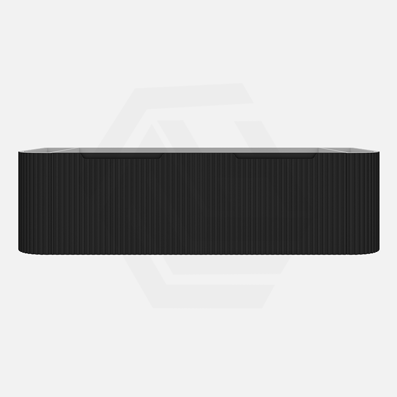750-1500Mm Bergen Wall Hung Vanity Matt Black Pvc Coating Mdf Board Bathroom Cabinet Vanities