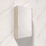 450/600/750/900/1200/1500Mm Geneva White Oak Wall Hung Mdf Fluted Pencil Edge Shaving Cabinet For