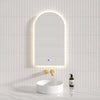 450x800mm Three Color Lights Arch Led Mirror Backlit Touch Sensor