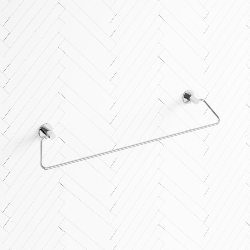 Zevi 600mm Self Adhesive Chrome Single Towel Rail Stainless Steel 304 Wall Mounted Drill Free Rails