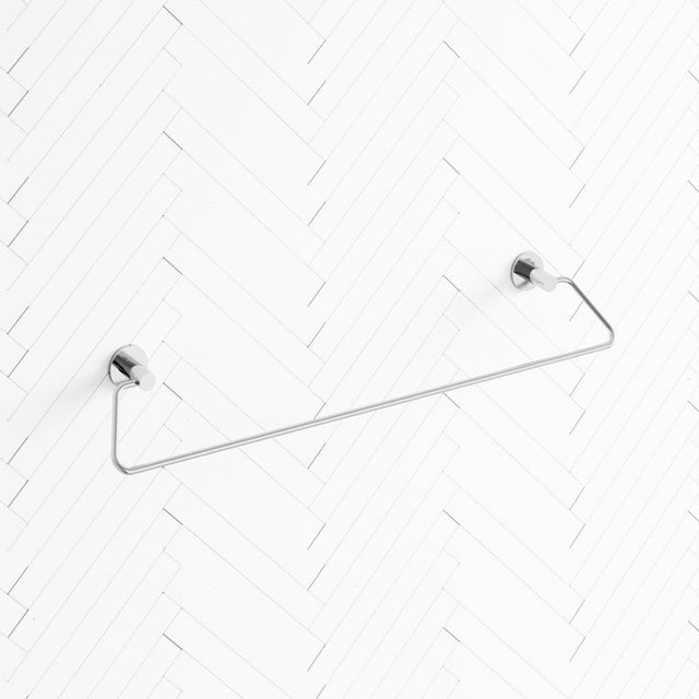 Zevi 600mm Self Adhesive Chrome Single Towel Rail Stainless Steel 304 Wall Mounted Drill Free Rails