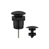 P&P Matt Black Universal Brass Basin Pop Up Waste 32/40mm with or without Overflow