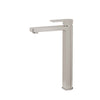 N#1(Nickel) IKON Flores Solid Brass Brushed Nickel Handle Tall Basin Mixer Tap for Vanity and Sink