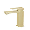 G#3(Gold) IKON Ceram Solid Brass Brushed Gold Basin Mixer Tap for Vanity and Sink