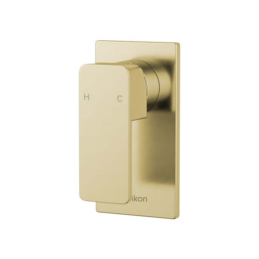 G#3(Gold) IKON Ceram Brass Brushed Gold Shower/Bath Wall Mixer