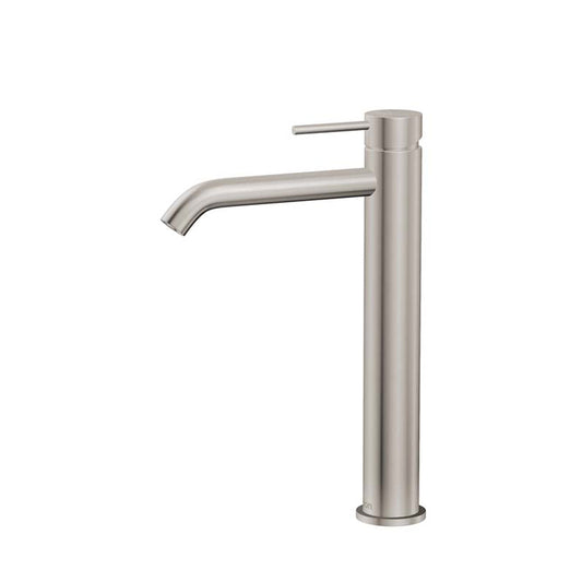 N#1(Nickel) IKON Hali Pin Lever Solid Brass Brushed Nickel Tall Basin Mixer Tap for Vanity and Sink