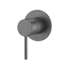 M#1(Gunmetal Grey) IKON Hali 80mm Gunmetal Brass Wall Mixer for Bathtub and Basin