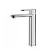 Cora Brass Chrome Tall Basin Mixer Tap for Vanity and Sink