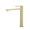 G#4(Gold) Ruki Solid Brass Brushed Gold High Rise Basin Mixer for Vanity and Sink