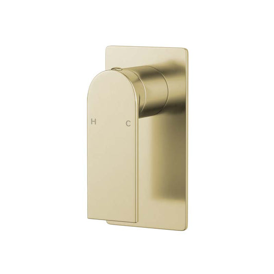 G#4(Gold) Ruki Solid Brass Brushed Gold Shower/Bath Wall Mixer