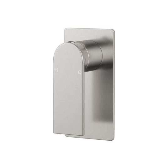 N#1(Nickel) Ruki Solid Brass Brushed Nickel Shower/Bath Wall Mixer