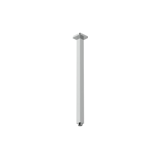 100mm/450mm Brass Square Vertical Shower Arm Chrome