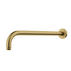 G#3(Gold) 400mm Round Horizontal Shower Arm Brushed Gold Wall Mounted