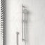 N#1(Nickel) Aquaperla Caddence Round Brushed Nickel Shower Rail With Abs 3 Functions Handheld Set