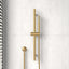 G#1(Gold) Aquaperla Round Brushed Brass Shower Rail With Handheld Set