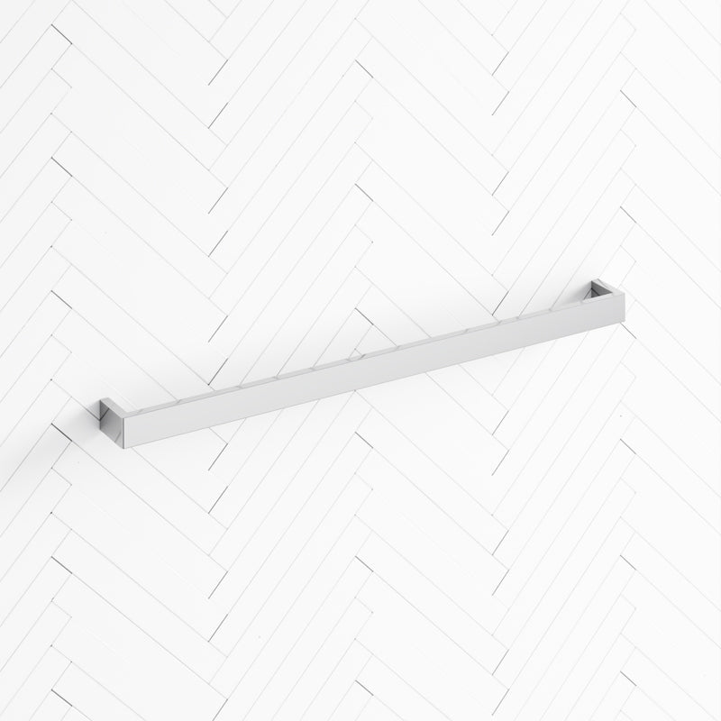 Norico Cavallo 600/800mm Square Chrome Single Towel Rail Stainless Steel 304 Rails